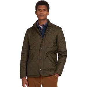 Small Barbour Chelsea Sportsquilt Men's Jacket - Olive